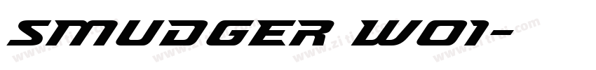 Smudger W01字体转换